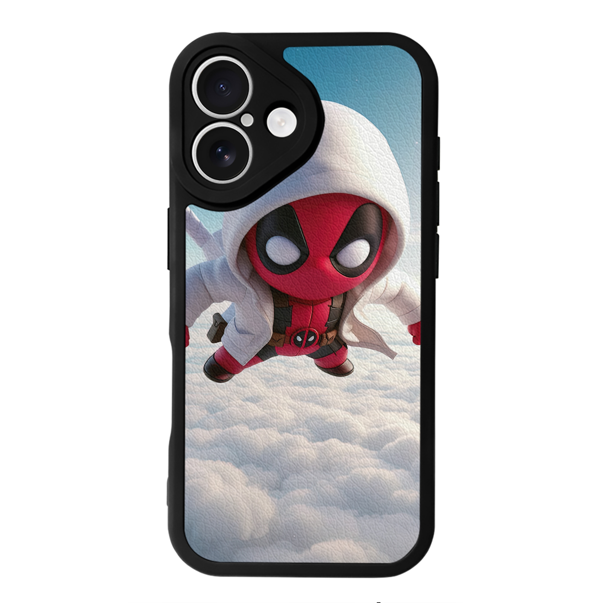 （画像用） Deadpool デッドプール 【iPhone 16シリーズ対応】シリコンスマホケース（レザー調） 材質：シリコン
